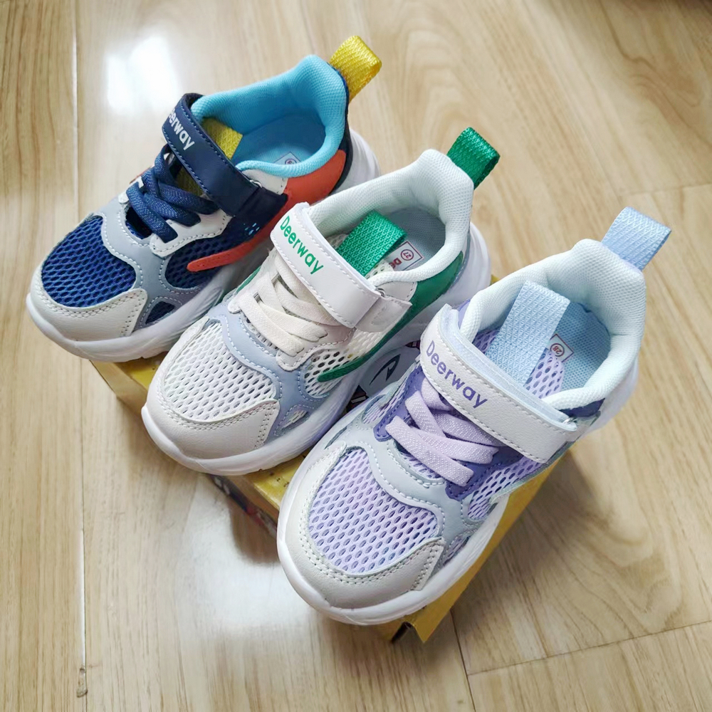 大网眼运动鞋儿童夏季老爹鞋透气防滑撞色时尚中大童男女童鞋轻便