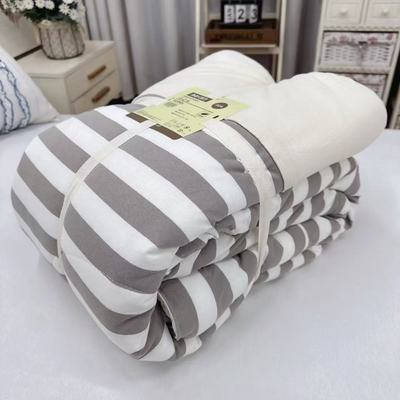 5斤秋冬厚被子冬被针织纯棉羽丝棉全棉双人被200X230厘米大床