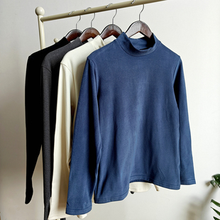 清仓特价 半高领德绒女保暖内衣长袖打底衫秋冬加绒加厚秋衣大码