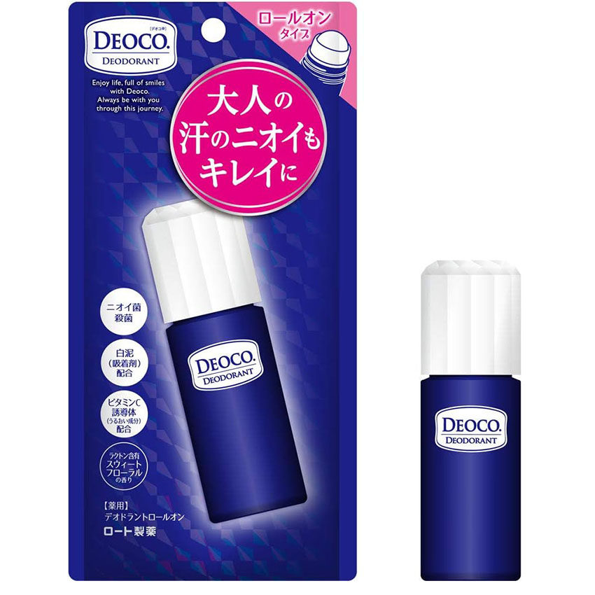 现货日本乐敦deoco加龄消臭止汗石汗臭腋下固体止汗棒消臭剂花香