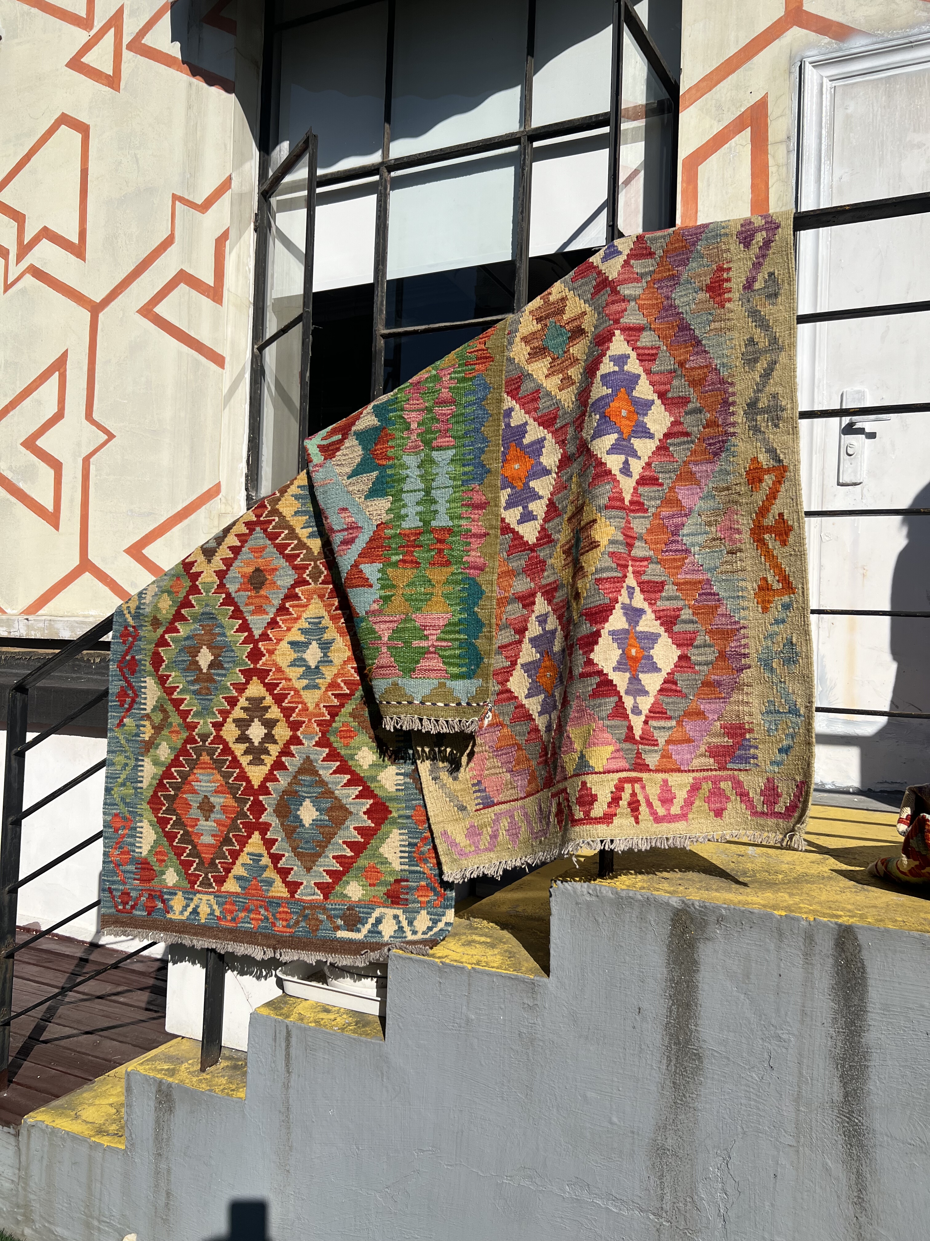 梭罗双树| 80*130左右阿富汗手工平织基里姆地毯装饰毯挂毯薄款