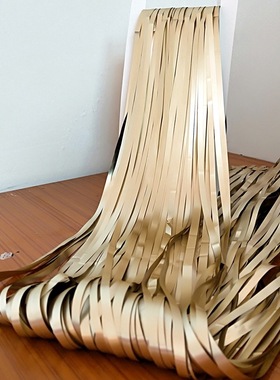 The party decorated the rain curtains for their birthday and