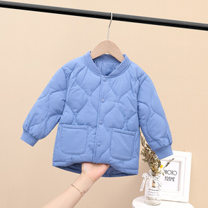儿童轻薄羽绒服校服神器洋气宝宝男童女童短款圆领外套羽绒内胆潮