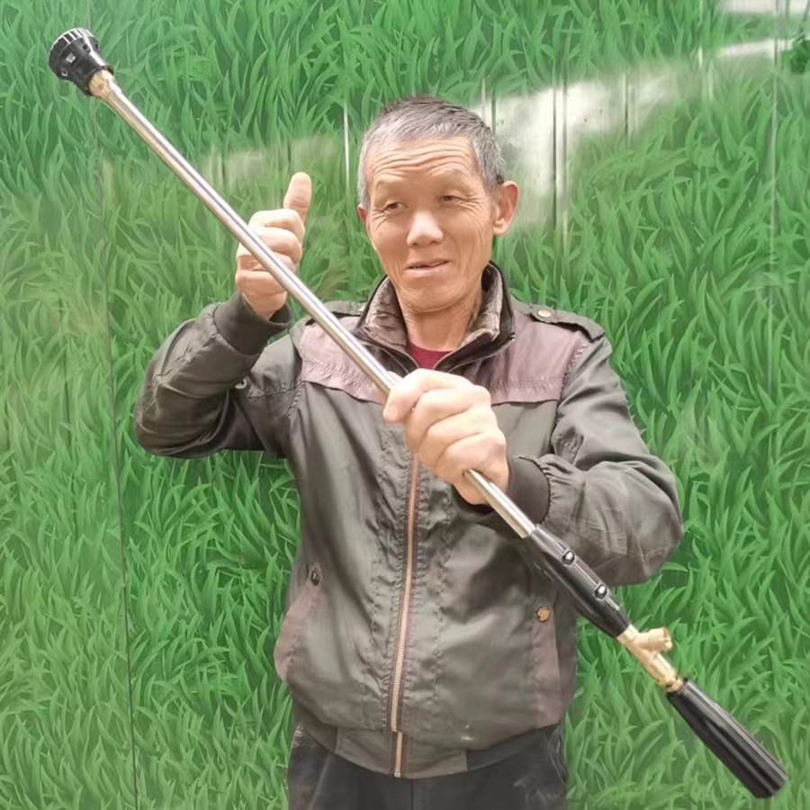 农用打药机高压喷枪果树喷杆陶瓷喷头电动喷雾高压喷枪长杆