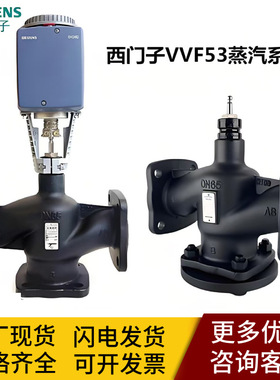 西门子原装蒸汽电动调节阀VVF53,VXF53,SKD62,SKC62,SKB62