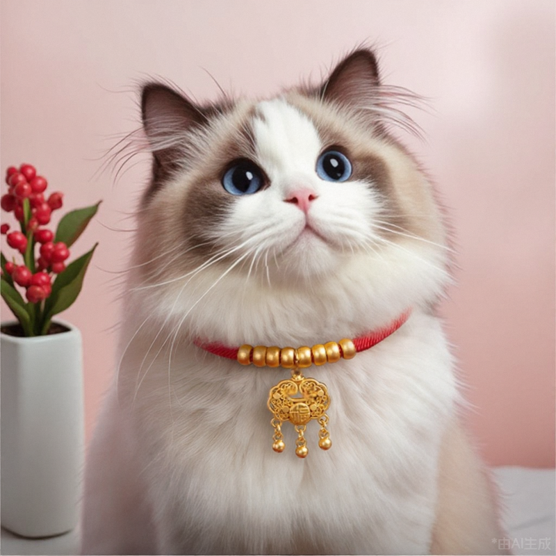 猫咪项圈猫铃铛新年长命锁狗狗装饰防走丢小型犬宠物红绳围脖项链,宠物/宠物食品及用品,项圈/肩带,淘宝优惠券,粉丝福利购,淘宝优惠卷