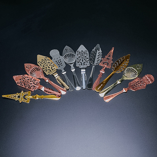 酒吧骑士 日本进口苦艾酒勺 苦艾勺 苦精勺 苦艾酒Absinthe Spoon