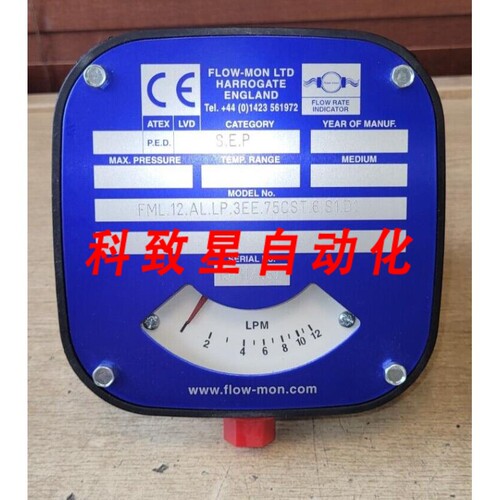 工业配件FLOW-MON FML.12.AL.LP.3EE.75CST.6.S1.D1流量指示器