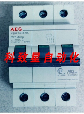 工业配件AEG ELFA E90S UL-CSA E93SULC25断路器25A 3P 480VAC
