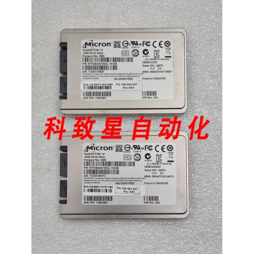 工业配件REALSSD P300 1.8 14GB SATA 3GB/S MTFDBAA014SAL-1N1AB