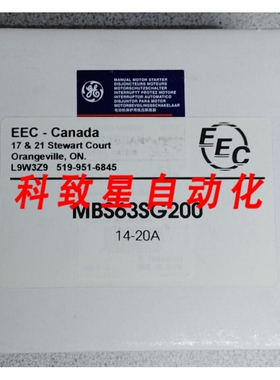 工业配件AEG MBS63SG200电机启动接触器575VAC20A 15HP