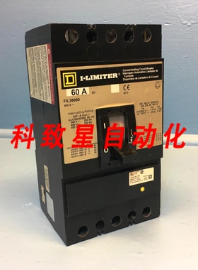 工业配件FIL36060 60A I-LIMITER断路器600V 3极FIL6060 SQD 6