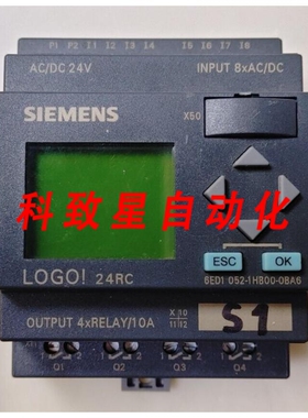 工业配件LOGO 24RC 6ED1 052-1FB00-0BA6 24VAC输入继电器输出