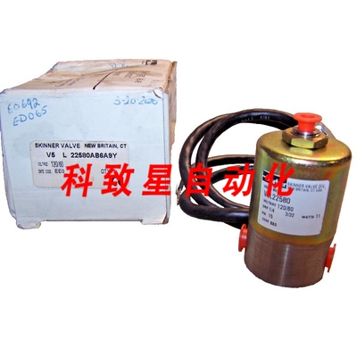 工业配件SKINNER 1/4英寸电磁阀 120VAC15 PSI V5L22580