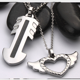 独家设计一箭穿心吊坠 原创个性 TRUEMAN专柜正品 钨金情侣项链