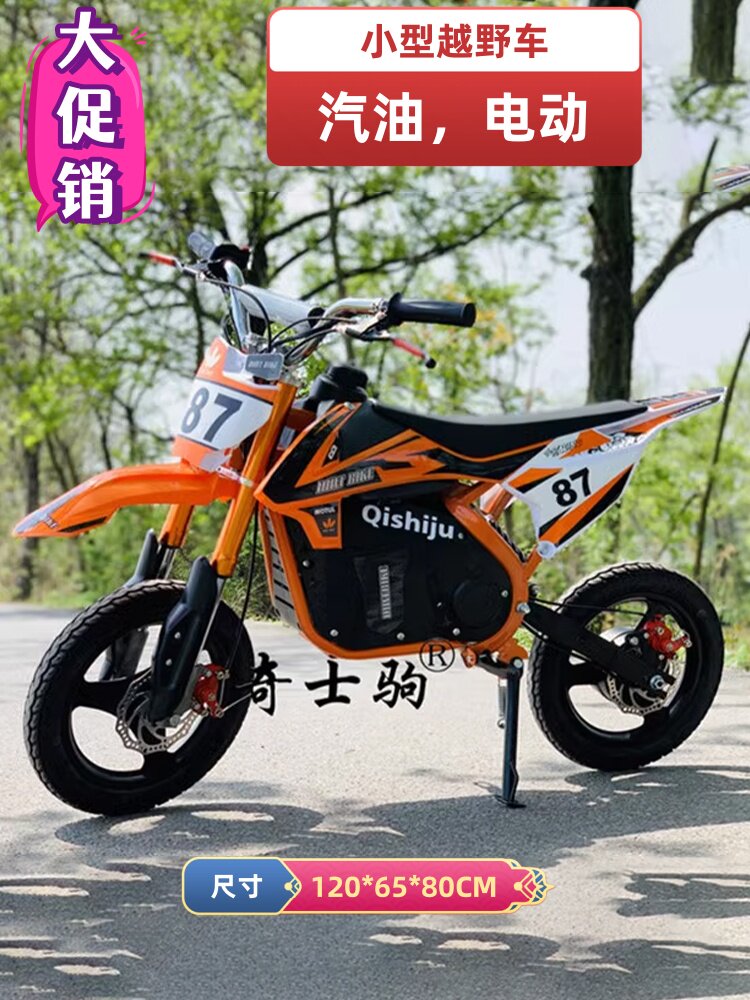 成人儿童迷你小型越野摩托小高赛48V350W电动车锂电池亲子休闲车