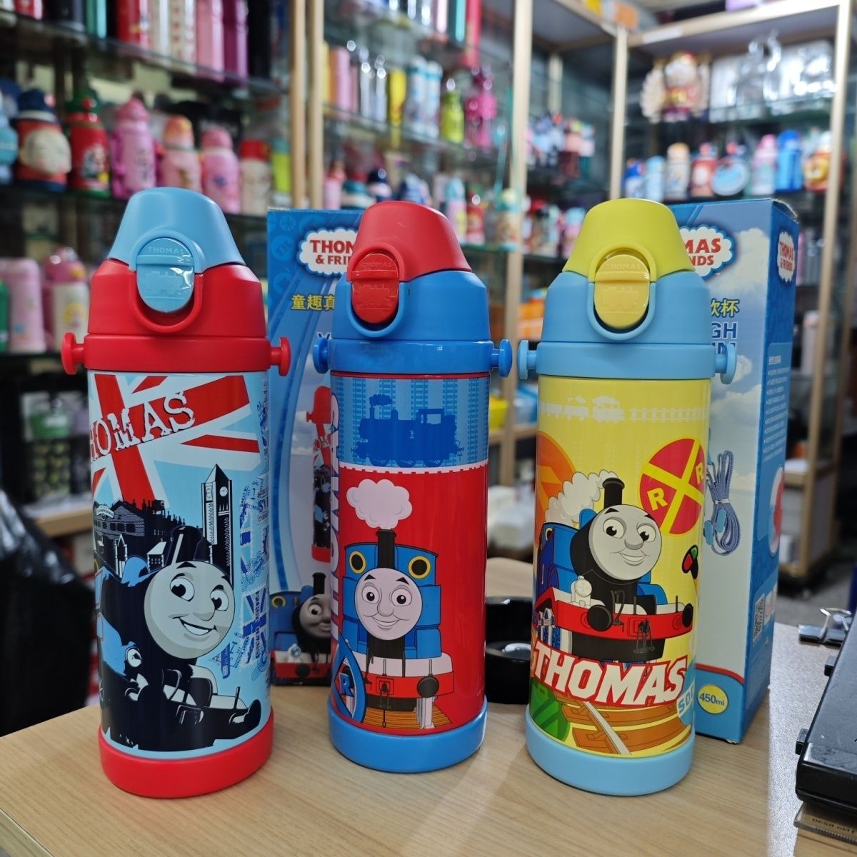 托马斯儿童保温杯男孩女孩食品级304不锈钢学生专用吸管直饮水壶