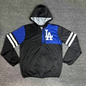 道奇成人男女刺绣 美职棒球服运动外套卫衣连帽拉锁开衫 春季 新款