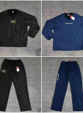 日版秋冬专业保暖棒球风衣长裤套装加绒卫衣外套训练运动