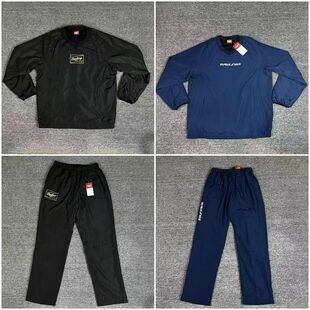 日版秋冬专业保暖棒球风衣长裤套装加绒卫衣外套训练运动