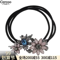 Cercoo ngông cuồng tóc dây tóc ban nhạc tóc ban nhạc đàn hồi đầu dây trang sức hợp kim rhinestone tóc phụ kiện kẹp tóc - Phụ kiện tóc kẹp tóc nữ