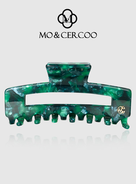 Mo&Cercoo大中号镂空鲨鱼夹韩式气质月牙发夹高级秋冬醋酸抓夹子