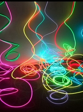 EL冷光线超细发光线手工DIY防水柔性霓虹灯条装饰灯牌字氛围灯带