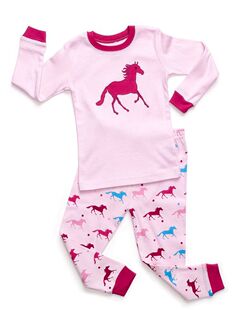 童装男宝女宝宝纯棉螺纹打底套装秋衣秋裤居家服春秋装粉马/上衣