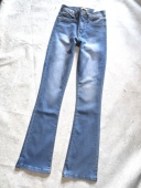 外贸原单弹力修身 薄款 显瘦百搭磨白弹力牛仔裤 女裤 微喇叭裤 新品