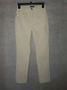 新品外贸原单vm高腰显瘦百搭弹力条绒剪边毛边萝卜小直筒裤大码女