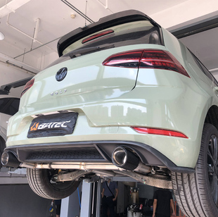 高尔夫7/7.5/GTI改装排气 中尾四出阀门排气管改装BATEC倍特 1.4T