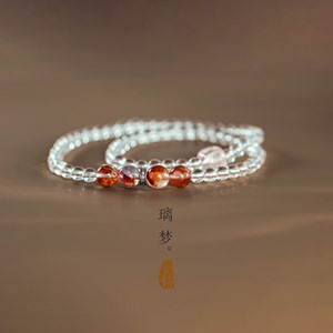 天然白水晶高级感百搭手串