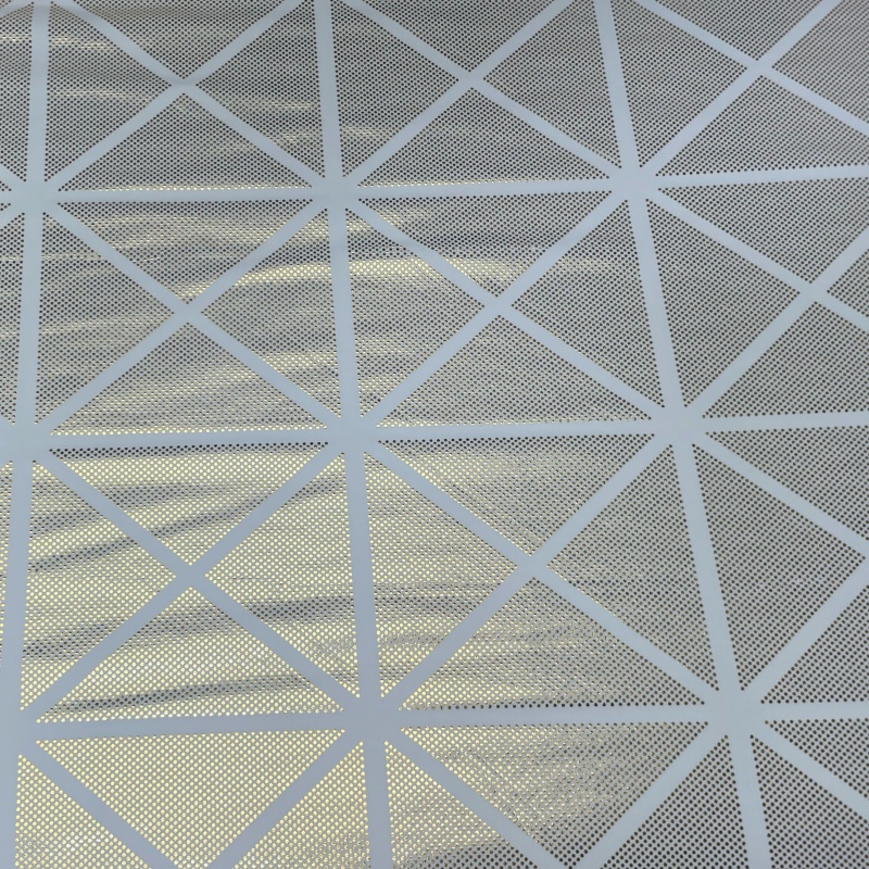 莱卡布烫金面料四面弹力