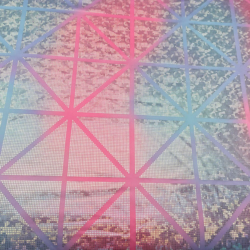 莱卡布烫金布料三角烫金工艺高弹力布四面弹力布料服装内衣内裤布