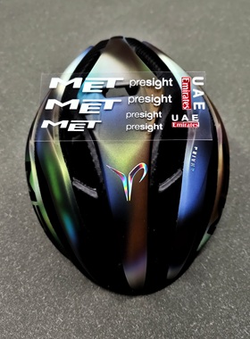 UAE车队波加查MET Manta Trenta公路自行车头盔G42防水美化贴纸