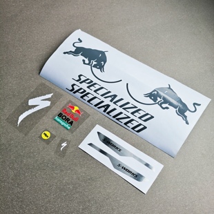 适用闪电PROLOMO气动EVADE3头盔车架红REDBULL牛美化贴纸