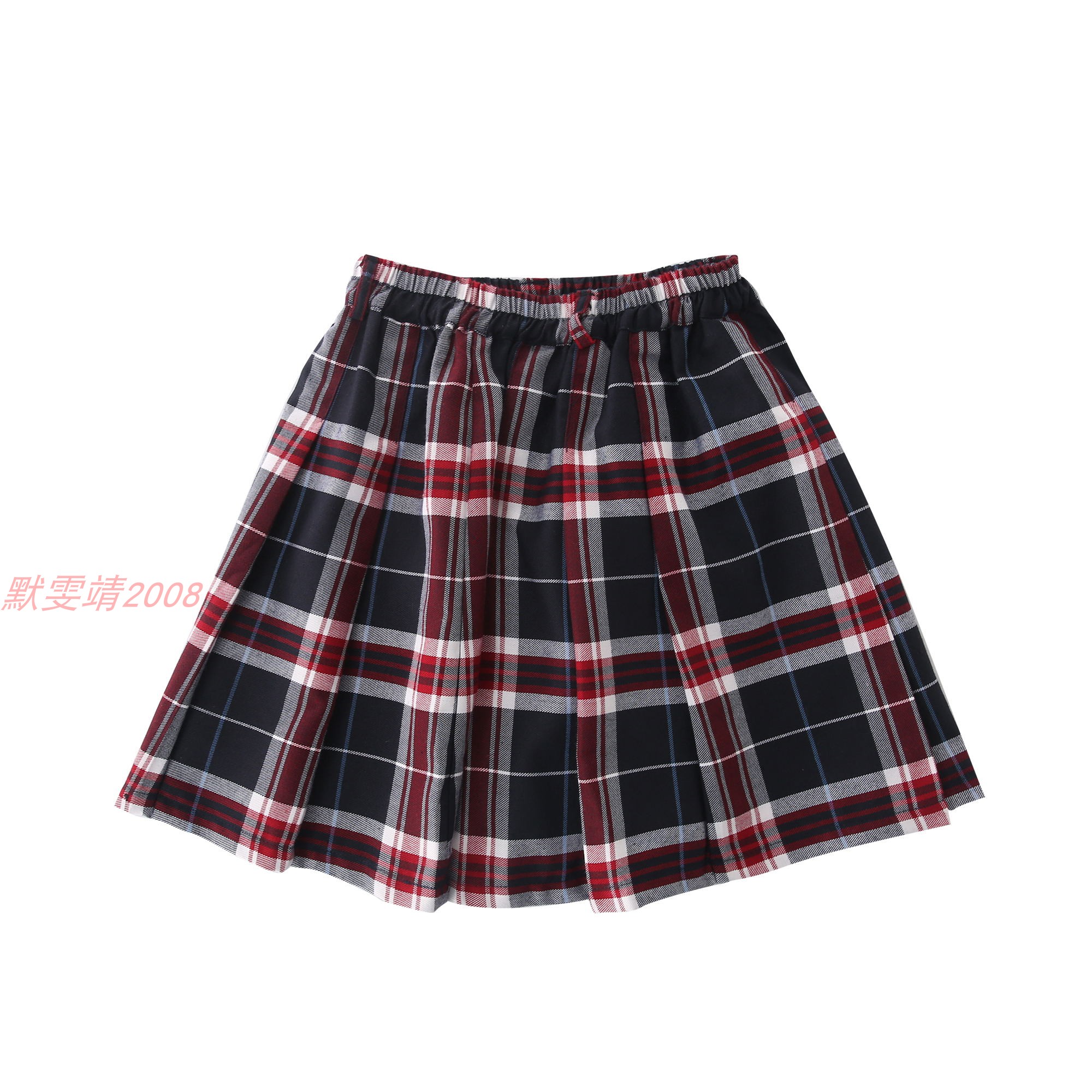 校服英伦风格子儿童百褶裙