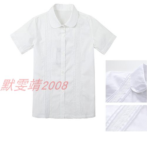 英伦风蕾丝短袖校服伊顿记得同款