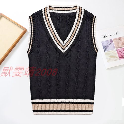 兰诗针织背心男加厚复古女