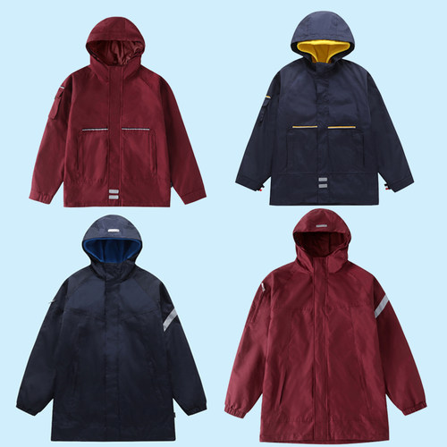 冬季防风外壳滑雪衫防水棉袄校服