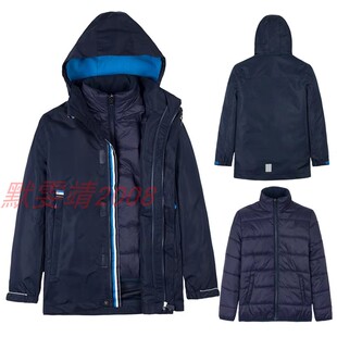 伊顿同款冬季3M多功能防寒服男女童可脱卸内胆棉服外套校服20x001