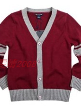 伊顿同款2020校服儿童开衫针织毛衣全棉毛线衣外套针织衫13M018