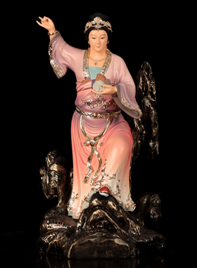 树脂女娲娘娘中式家用客厅摆件