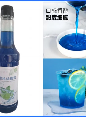 蓝柑风味糖浆糖浆咖啡奶茶浓缩奶茶店甜品店摆地摊水果茶调酒专用