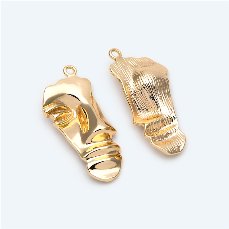 金色破损面具残脸吊坠 铜镀真金 手工镀金diy饰品配件半成品材料,饰品/流行首饰/时尚饰品新,其他DIY饰品配件,淘宝优惠券,粉丝福利购,淘宝优惠卷