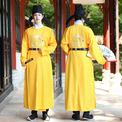 现货汉服男皇帝龙袍唐制圆领袍