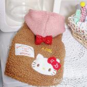 宠物圣诞拜年新年衣服狗猫咪贵宾比熊约克夏博美家居保暖戴帽背心