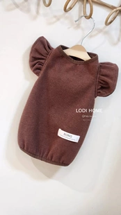 洛迪家比熊贵宾秋冬针织荷叶袖 内搭猫咪泰迪猫狗宠物小中型犬衣服