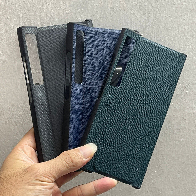 适用于华为matexs2手机壳中轴Mate xs2凯夫拉同款保护套Mate XS 2防摔折叠屏碳纤维手机套防指纹时尚保护壳