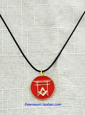 日本共济会男士百搭纪念品吊坠